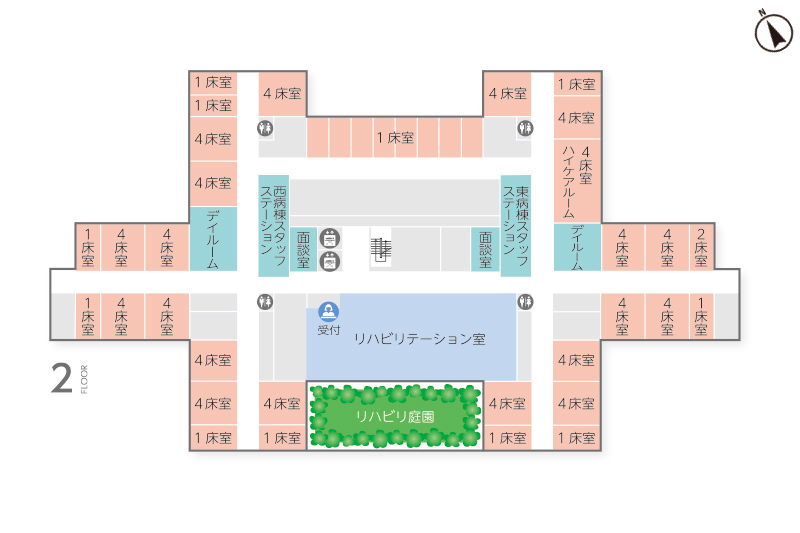 2階の館内案内図