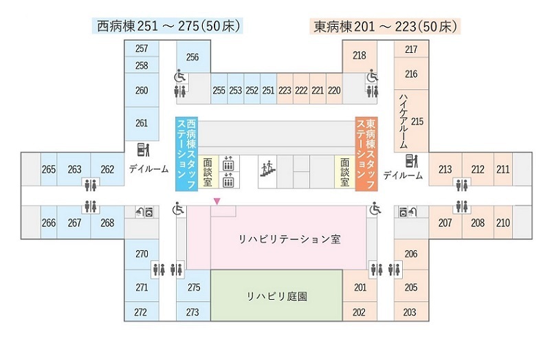 2階の館内案内図